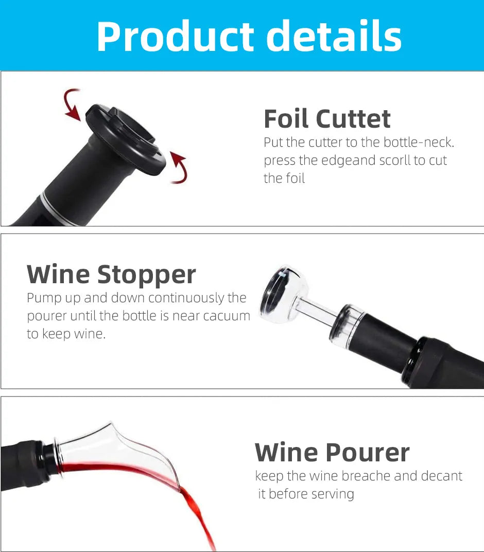 Automatic Electric Wine and Can Opener