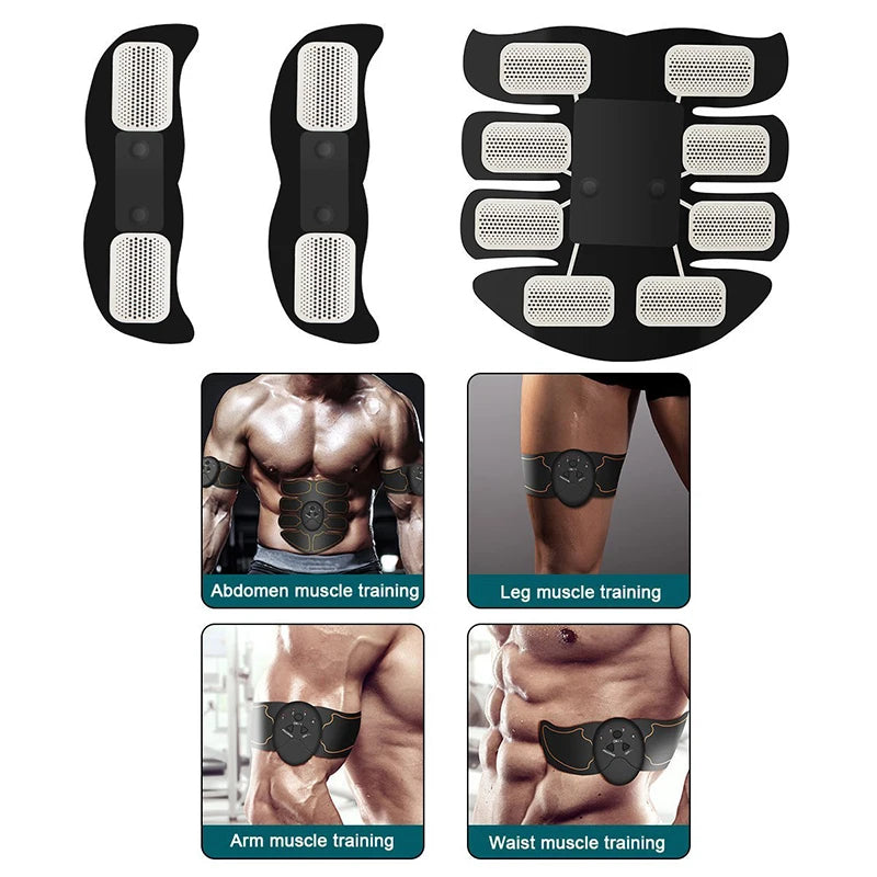 Wireless EMS Abdominal Hip Trainer Waist Arm Leg Body Smart Slimming Muscle Stimulator Unisex Fitness Equipment