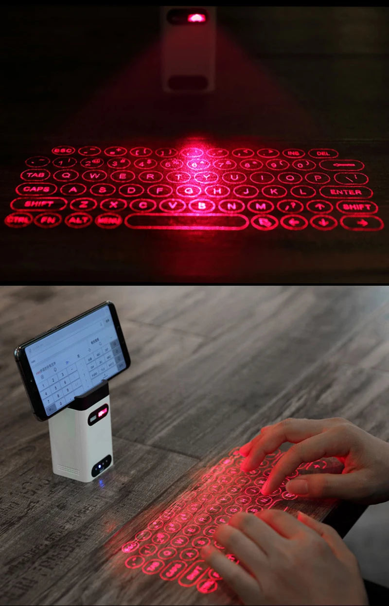 Virtual Laser Keyboard Bluetooth Wireless Touch Projector Phone Keyboards For Computer Iphone Pad Laptop With Mouse Function