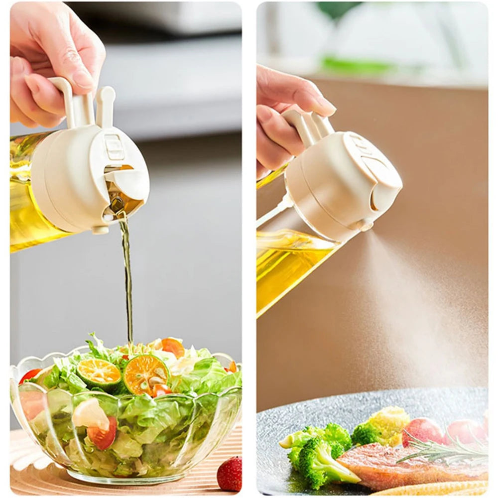 2 in 1 Olive Oil Dispenser and Spray Bottle