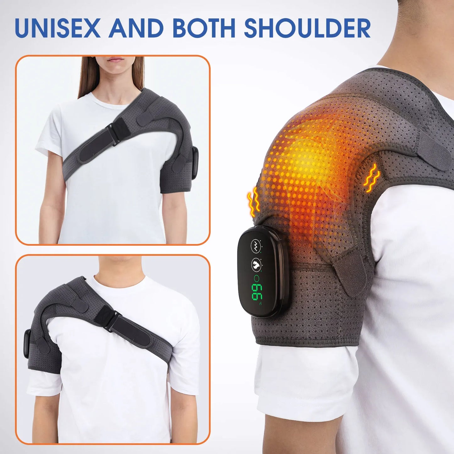 Adjustable Electric Heating Therapy Shoulder Brace