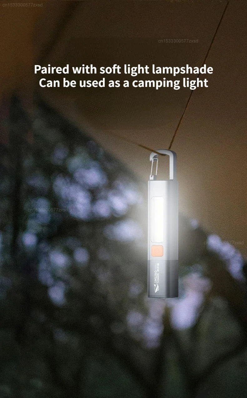 Xiaomi Outdoor Flashlight Portable Strong Variable Focus with Floodlight Side Lights Home Portable LED