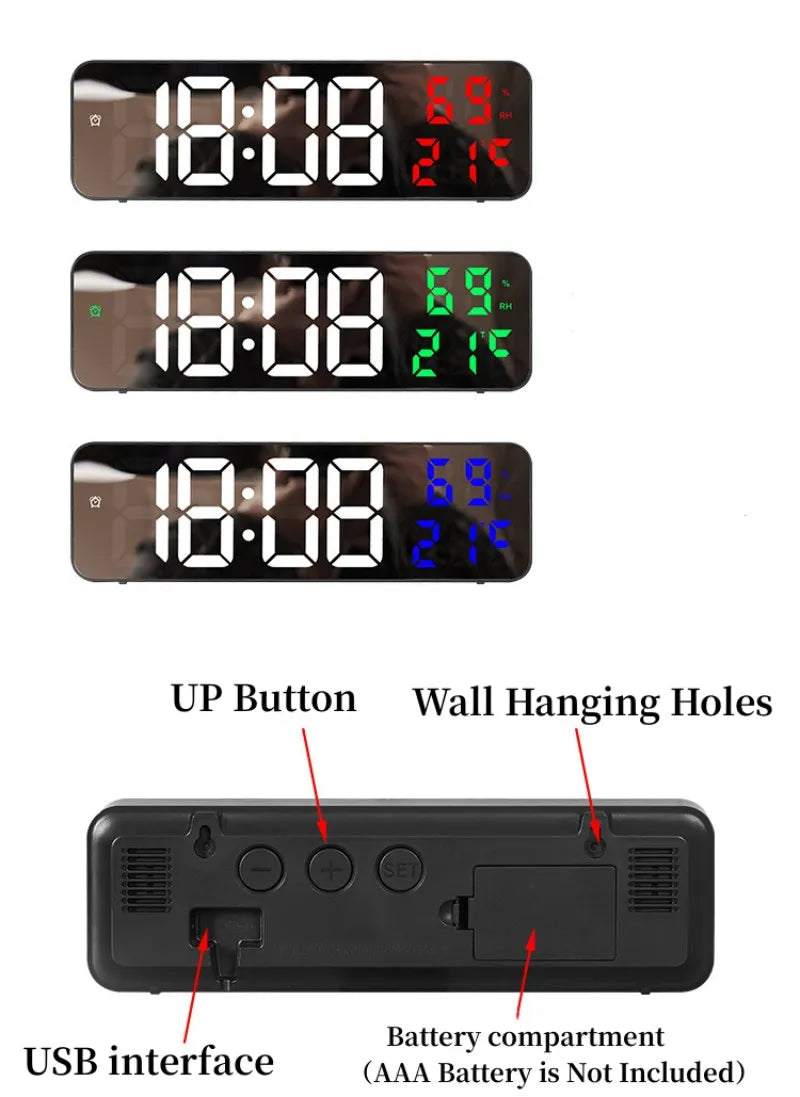 9 Inch Large LED Digital Wall Clock