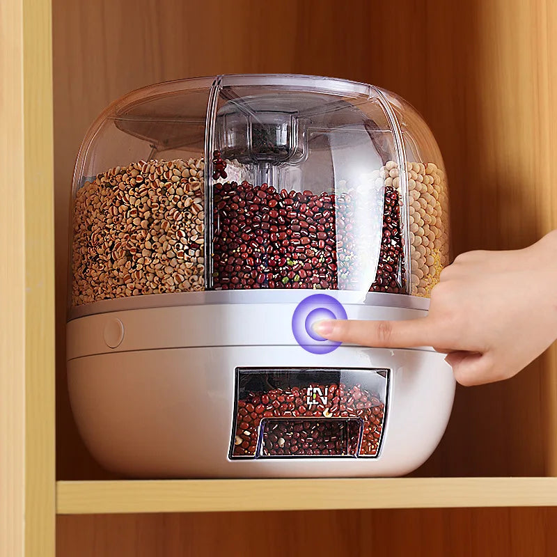 360 Degree Rotating Rice Dispenser & Food Container