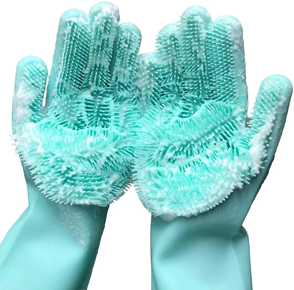 Magic Silicone Dishwashing Cleaning Gloves