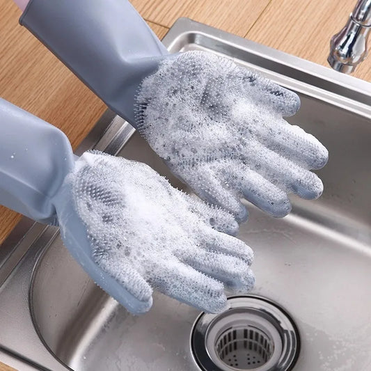 Magic Silicone Dishwashing Cleaning Gloves