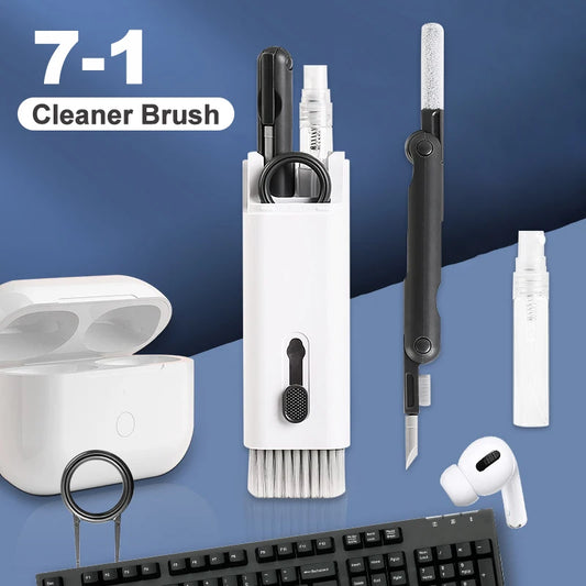 7-in-1 Cleaning Kit for Computer Keyboard, phone, tablet, all lenses, screen types and accessories