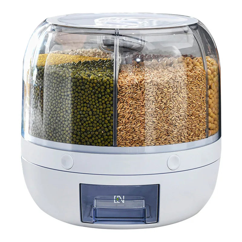 360 Degree Rotating Rice Dispenser & Food Container