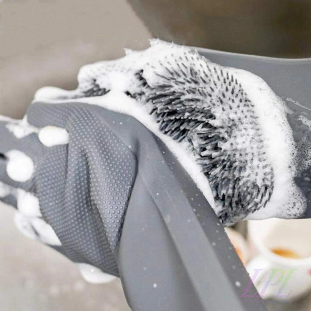 Magic Silicone Dishwashing Cleaning Gloves