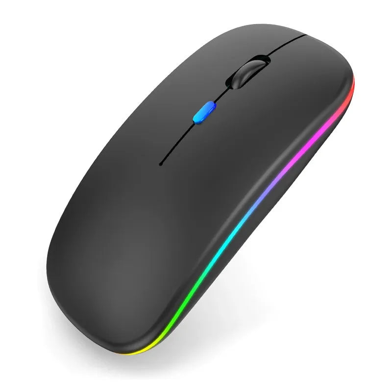 Tablet Phone Computer Bluetooth Wireless Mouse Charging Luminous 2.4G USB Wireless Mouse Portable Mouse