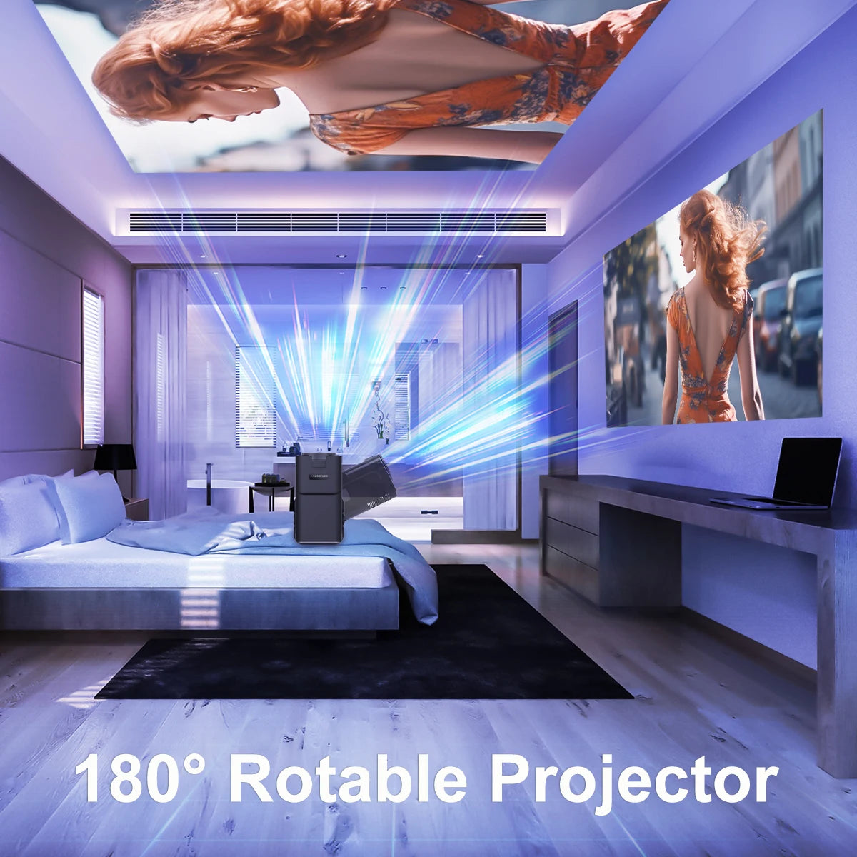 Magcubic 4K Native 1080P Android 11 Projector 390ANSI HY320 Dual Wifi6 BT5.0 Cinema Portable Projector Upgraded HY300