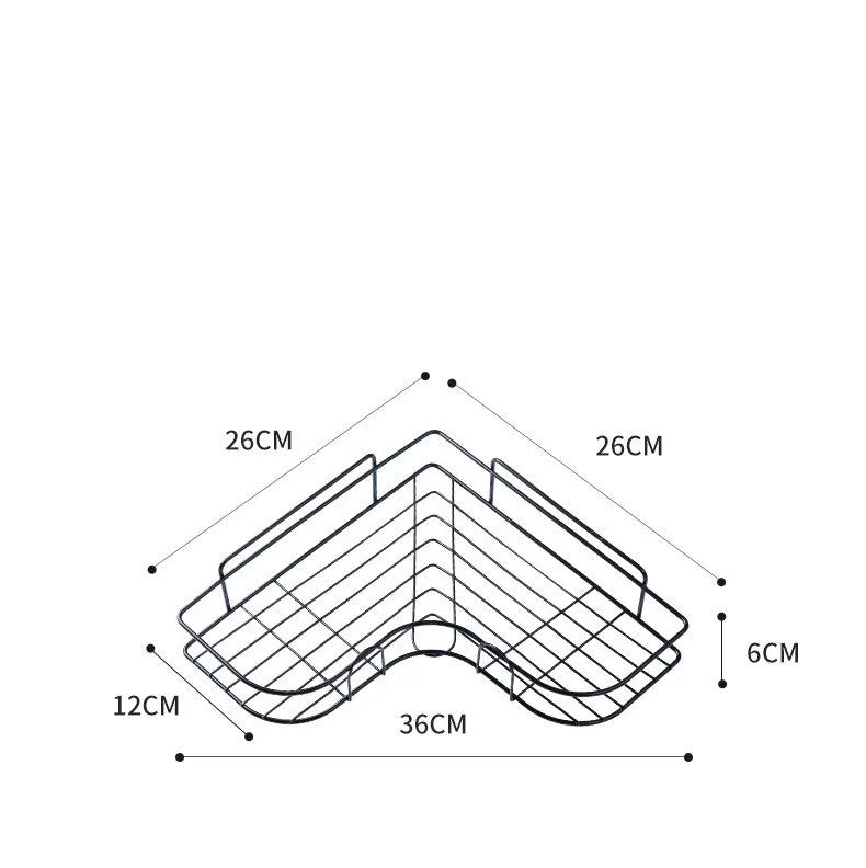 Triangle Bathroom Shelf (non perforating)