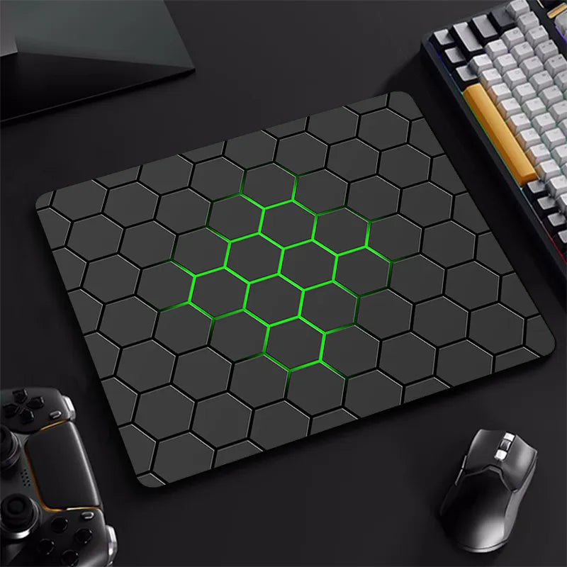 Hexagon Small Gaming Mouse Pad for PC Gamers