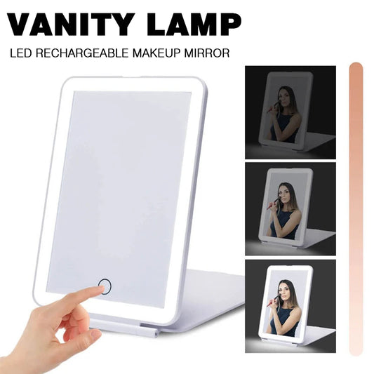 Portable LED folding Vanity mirror